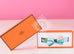Hermes Light Blue Green Bow Tie Twilly
