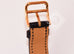 Hermes Gold H Hour Watch PM Black Strap Bracelet