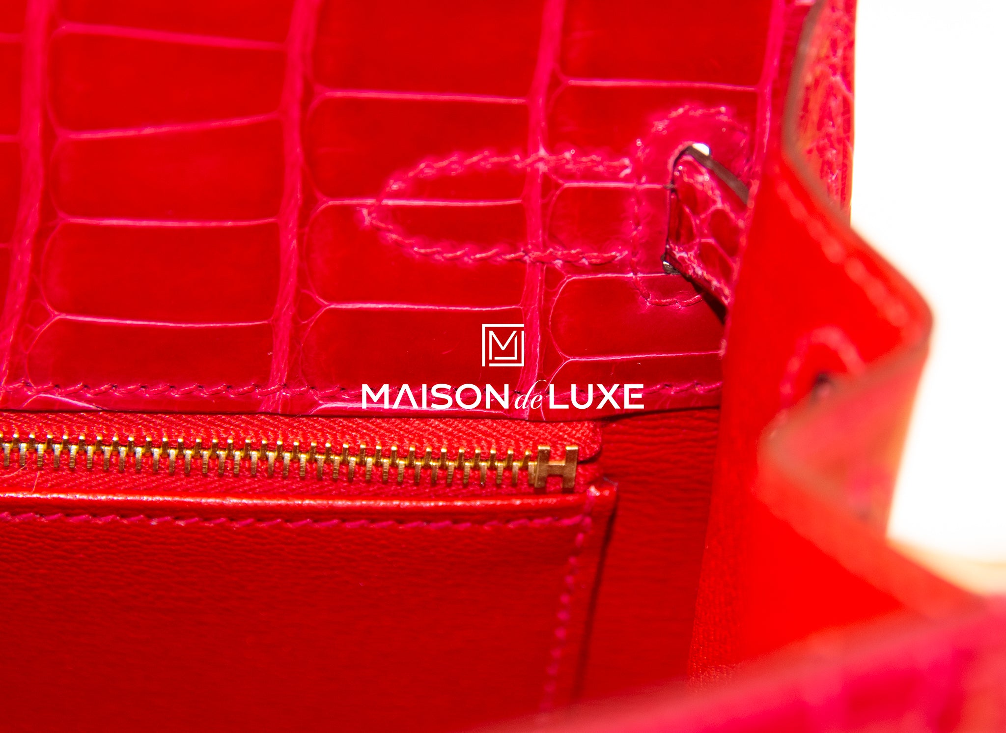 Hermes Braise Red Ferrari Crocodile Birkin 25 Handbag Kelly Bag – MAISON de  LUXE