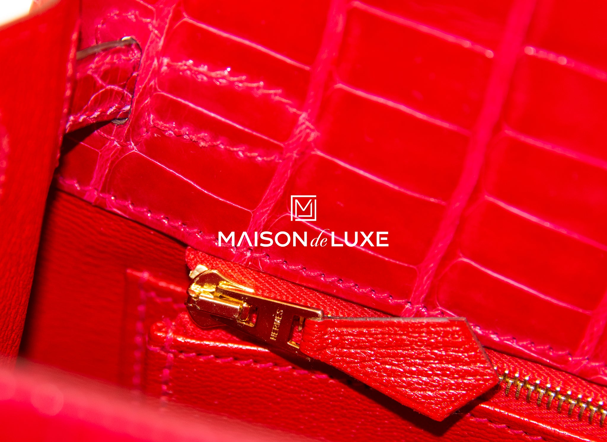 Hermes Braise Red Ferrari Crocodile Birkin 25 Handbag Kelly Bag – MAISON de  LUXE