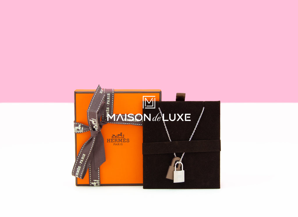 Hermes Etoupe O'Kelly Pendant Necklace