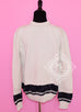Hermes Men's $2850 White Silk Scarf Sweater Medium
