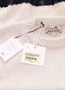 Hermes Men's $2850 White Silk Scarf Sweater Medium