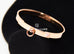 Hermes Rose Gold Diamond Collier de Chien CDC Bracelet SH