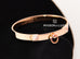 Hermes Rose Gold Diamond Collier de Chien CDC Bracelet SH