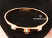 Hermes Rose Gold Diamond Collier de Chien CDC Bracelet SH