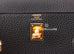 Hermes Noir Black GHW Togo Kelly 25 Handbag