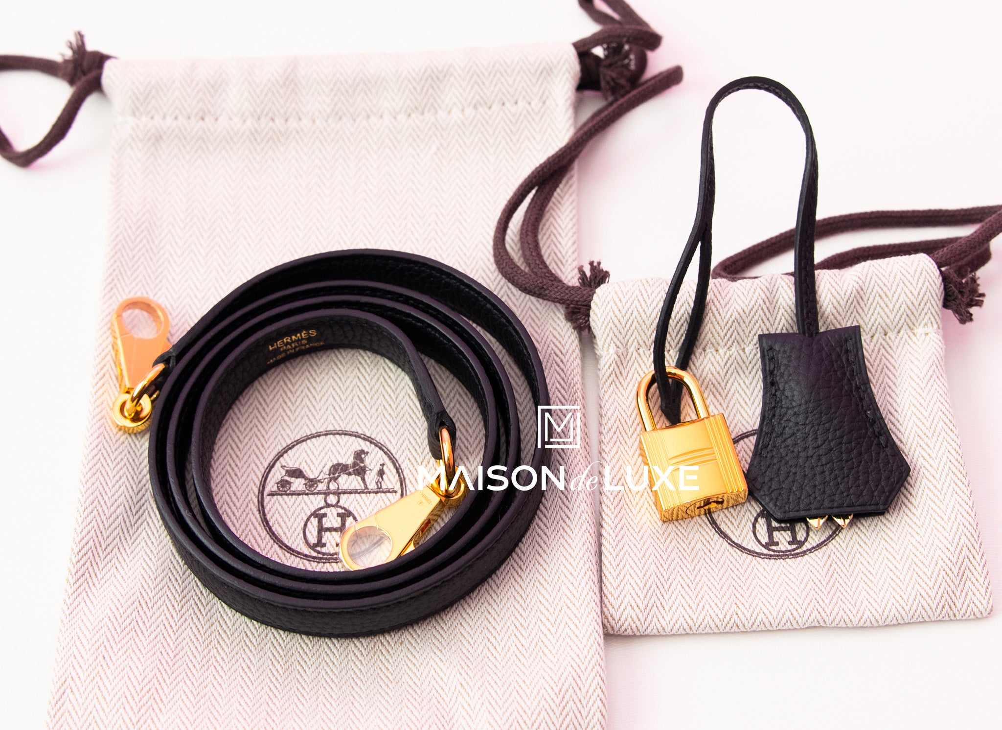 Hermès Kelly 25 Noir (Black) Togo Palladium Hardware PHW — The