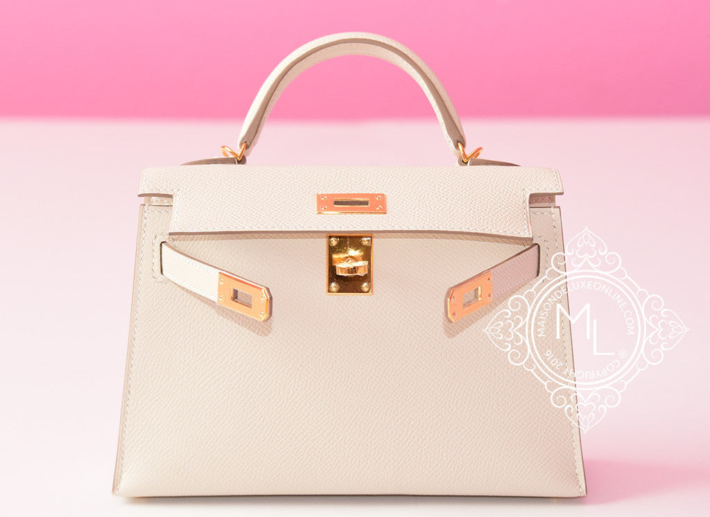 Hermes Craie Swift Mini Kelly Pochette – Luxefectly