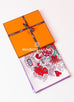 Hermes "Cache-cache Fleuri" White Twill Silk 90 cm Scarf