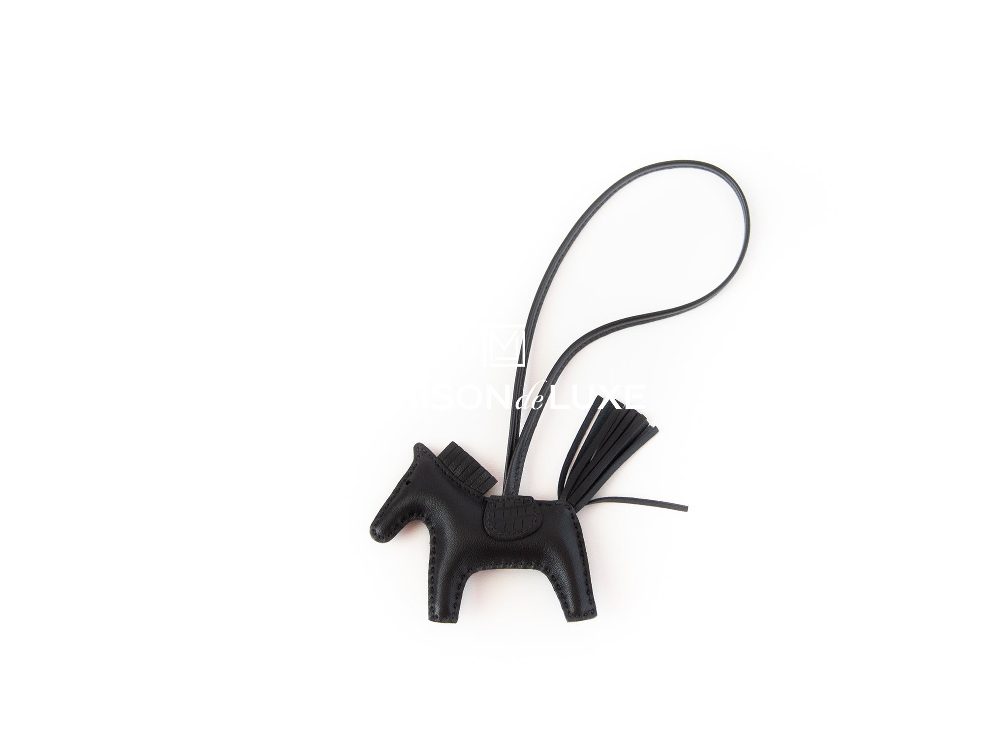 Hermes SO Black Grigri Horse Rodeo Bag Charm PM – Madison Avenue Couture