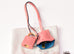 Hermes Pink Terre Cuite + Cobalt Blue Special Order Ostrich Birkin 30 Handbag