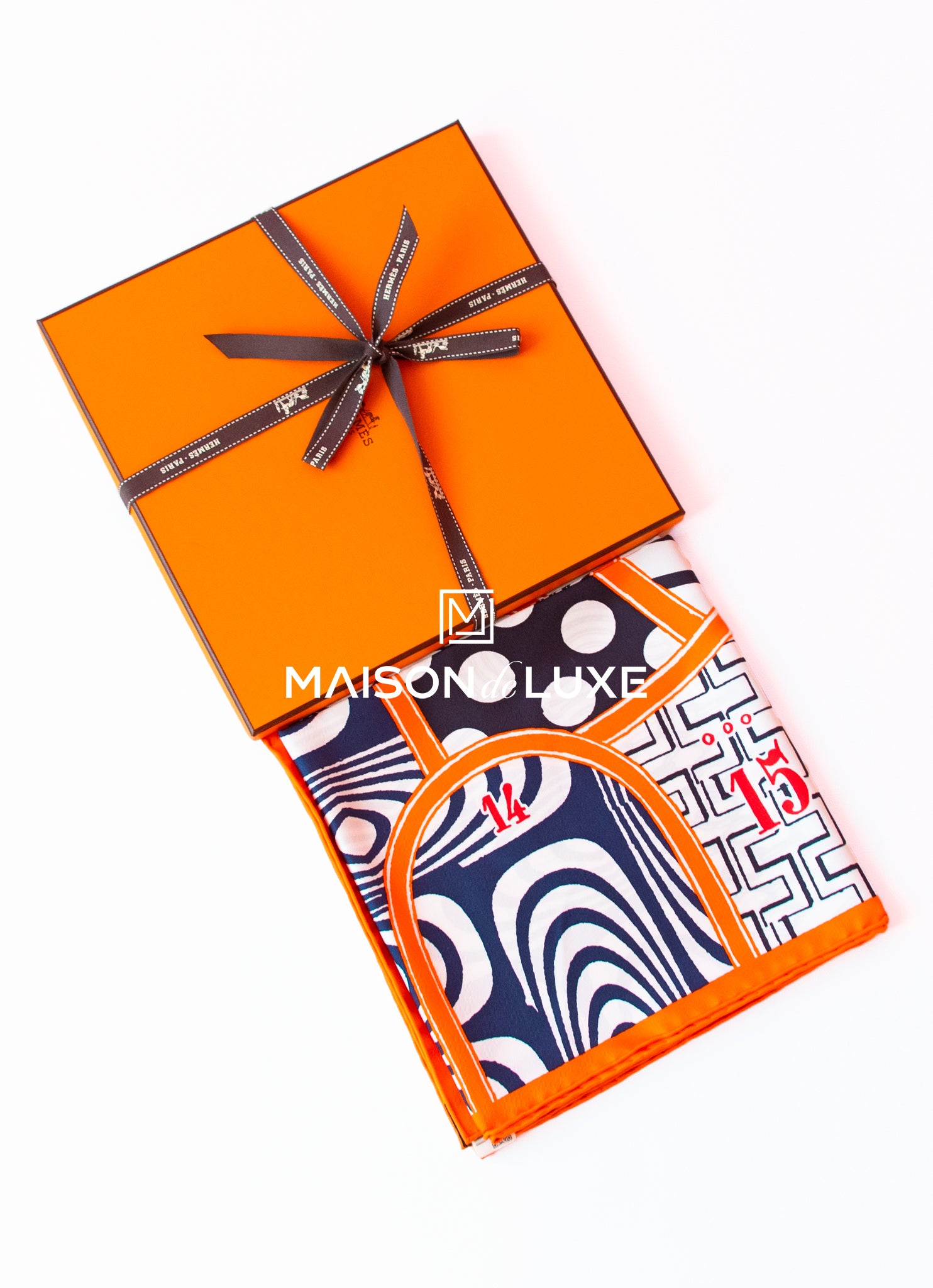 orange hermes scarf