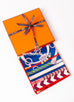 Hermes "Panoplie Equestre" Blue Red Twill Silk 90 cm Scarf