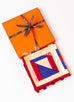 Hermes "Lettres au Carre" Vanille Twill Silk 90 cm Scarf