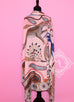 Hermes "The Savana Dance" Pink Cashmere 140 GM Shawl Scarf