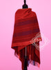 Hermes Cashmere Wool Red Rocabar Bivouac Poncho Cape