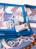 Hermes "Panoplie Equestre" Blue Gray Twill Silk 90 cm Scarf