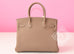 Hermes Etoupe Togo GHW Birkin 30 Handbag