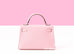 Hermes Rose Sakura PHW Chèvre Mini Kelly II 20 cm