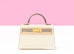 Hermes Mini Kelly II 20 Craie / Gris Asphalte HSS Epsom