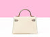 Hermes Mini Kelly II 20 Craie / Gris Asphalte HSS Epsom