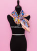 Hermes "Cache-cache Fleuri" Vieux Rose Twill Silk 90 cm Scarf