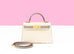 Hermes Mini Kelly II 20 Craie / Gris Asphalte HSS Epsom
