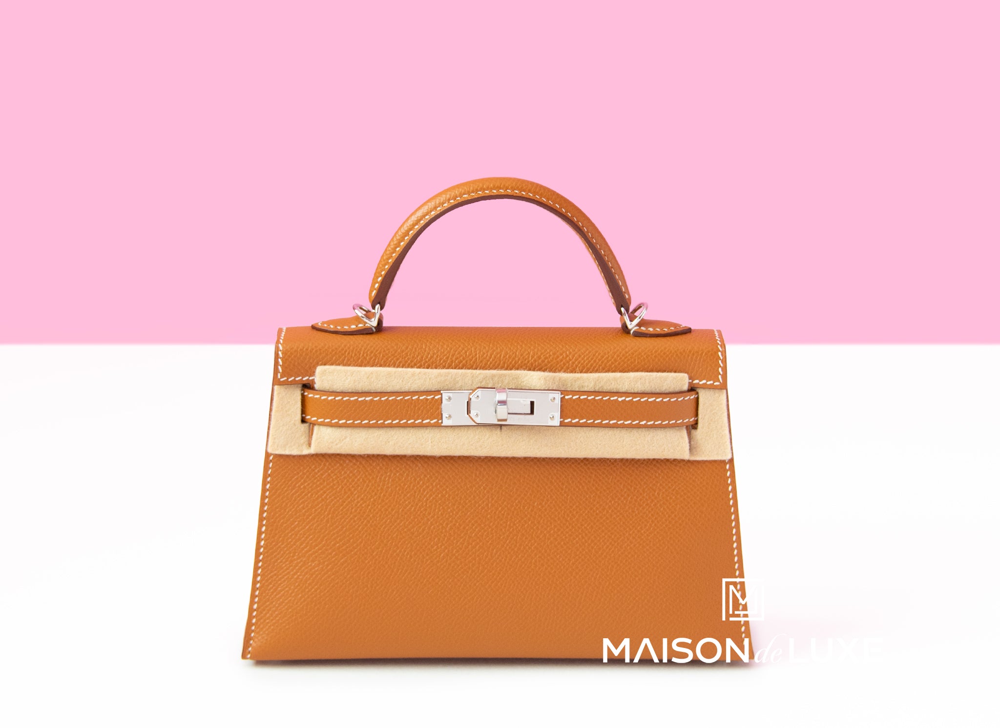 Hermes Mini Kelly 20cm Gold Epsom Bag - Chicjoy