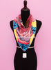 Hermes "Baobab Cat" Yellow Twill Silk 90 cm Scarf