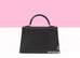 Hermes Noir Black PHW Epsom Mini Kelly II 20 cm