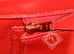 Hermes Geranium Red Crocodile Gold Birkin 25 Handbag