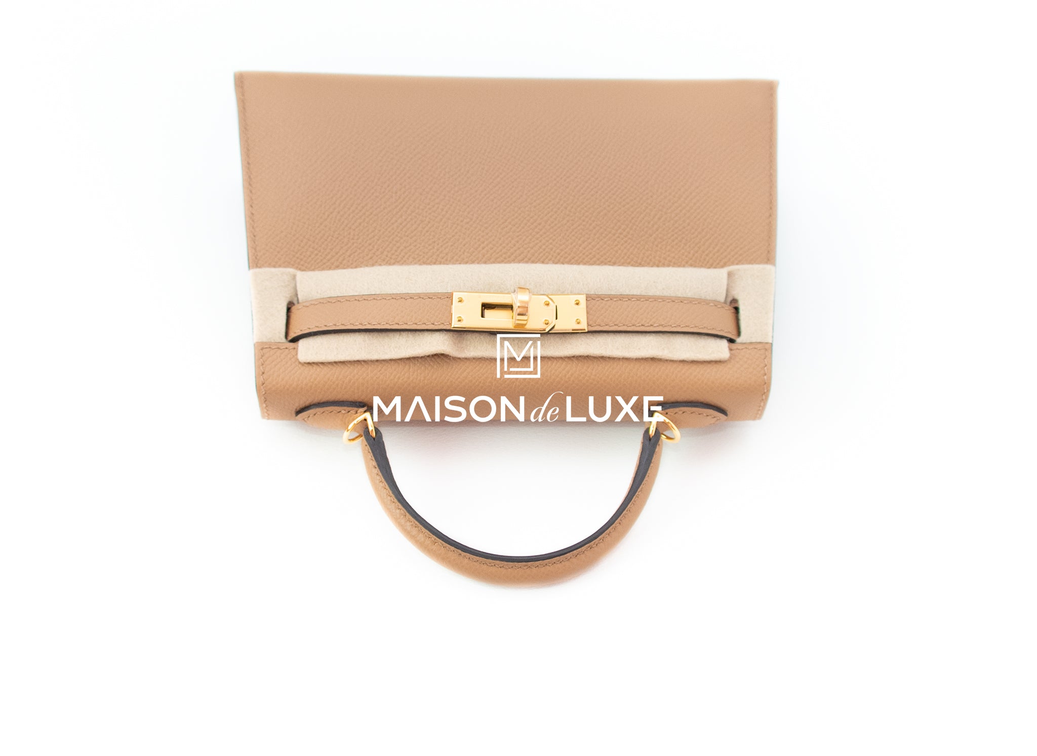 Hermes Chai 0M Epsom Mini Kelly II 20 cm Bag Pochette Clutch – MAISON de  LUXE