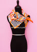 Hermes "Jeu de Soie" Orange Twill Silk 90 cm Scarf
