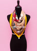 Hermes "Pani La Shar Pawnee" Etoupe Wash Twill Silk 90 cm Scarf