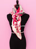 Hermes "Mythiques Phoenix Coloriage" Rose Cashmere 140 GM Shawl Scarf