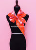 Hermes "Coupe de Gala" Red Pink Wash Twill Silk 90 cm Scarf