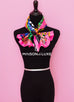 Hermes "A Travers Champs" Pink Twill Silk 90 cm Scarf