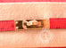 Hermes Rouge Vif GHW Ostrich Sellier Kelly 25 Handbag