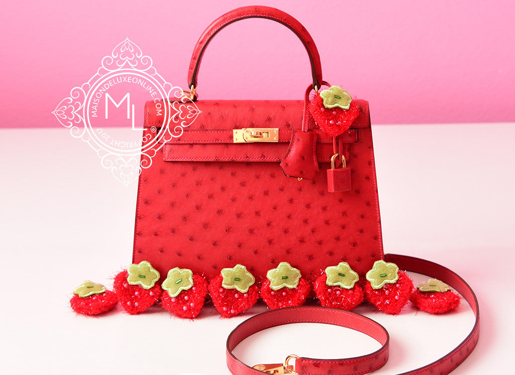 Hermes Kelly 20 Mini Sellier Bag red Epsom Gold Hardware in 2023