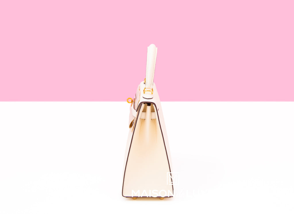 Hermes Special Order (HSS) Kelly Sellier 25 Craie and Rose Lipstick Ep –  Madison Avenue Couture
