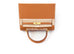 Hermes Kelly Sellier 25 Gold Brown Epsom - top