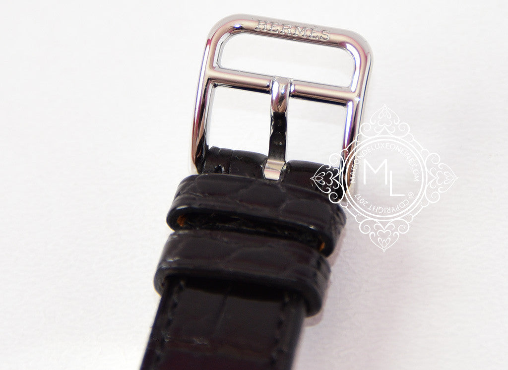 Black Hermes Medor Leather Bracelet – Designer Revival