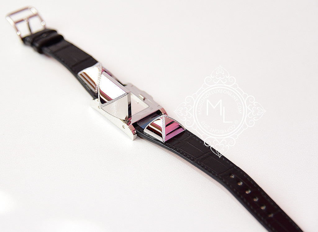 Black Hermes Medor Leather Bracelet – Designer Revival