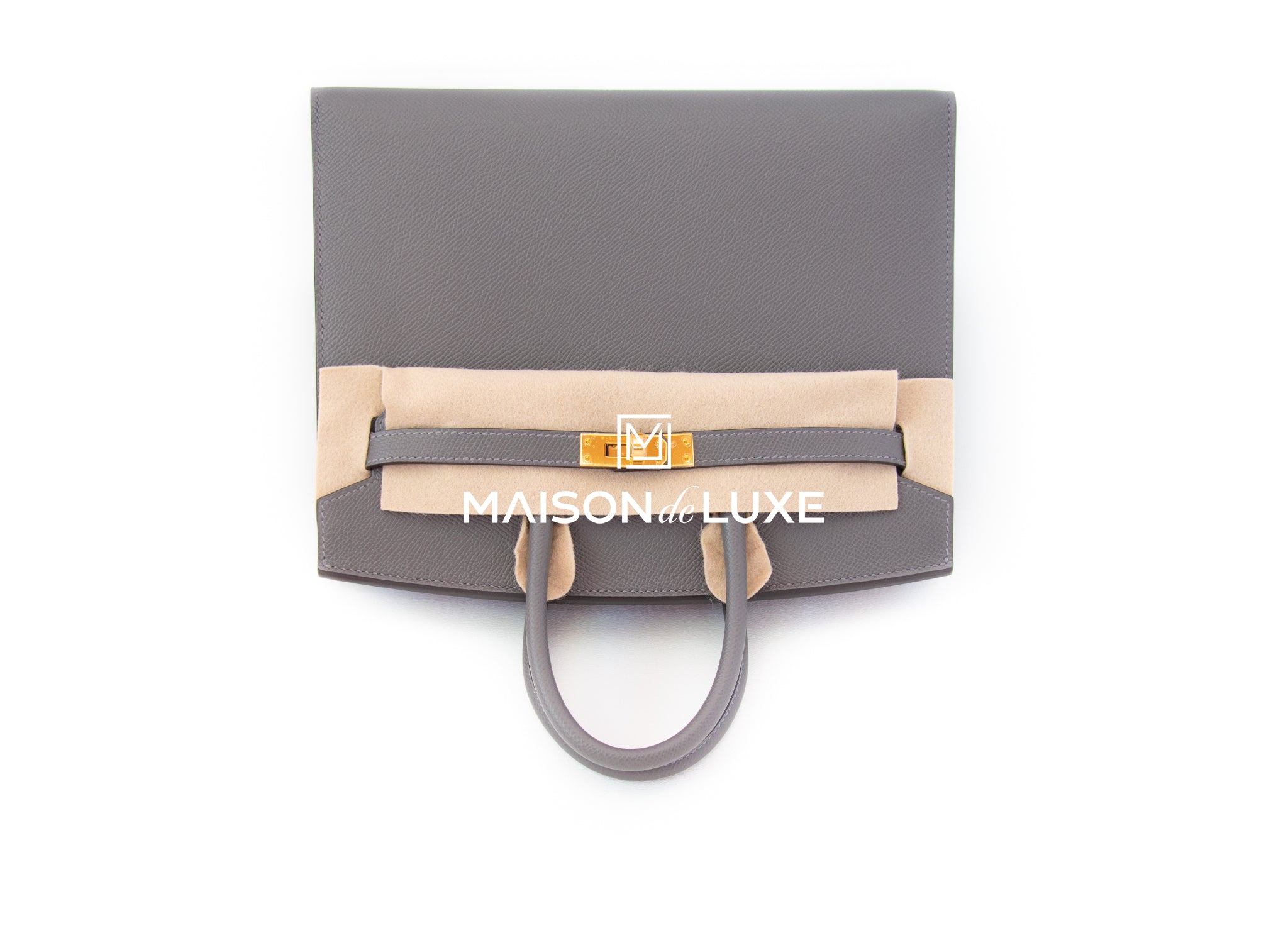 Hermes B25 Gris Meyer Epsom Sellier