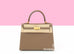 Hermes Kelly Sellier 25 Etoupe Epsom - front