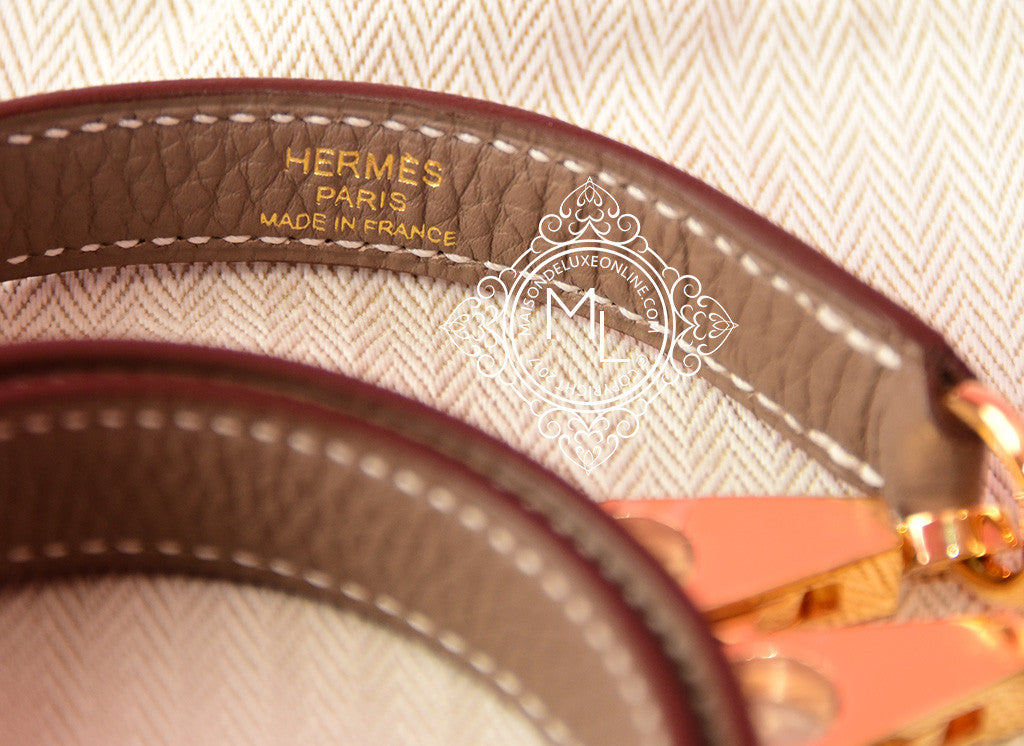 Hermès BNIB Kelly 28 Etoupe Togo /Gold - Vintage Lux