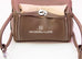 Hermes Etoupe Clemence Lindy 26 Handbag