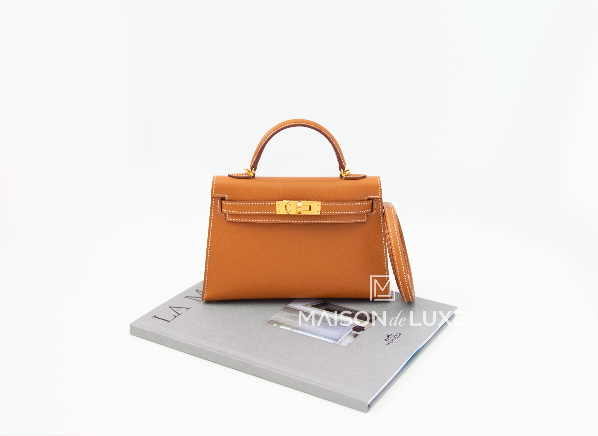 HERMES Mini Kelly II Epsom Noir GHW - Timeless Luxuries