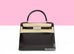 Hermes Kelly 28 Black Shiny Porosus Crocodile